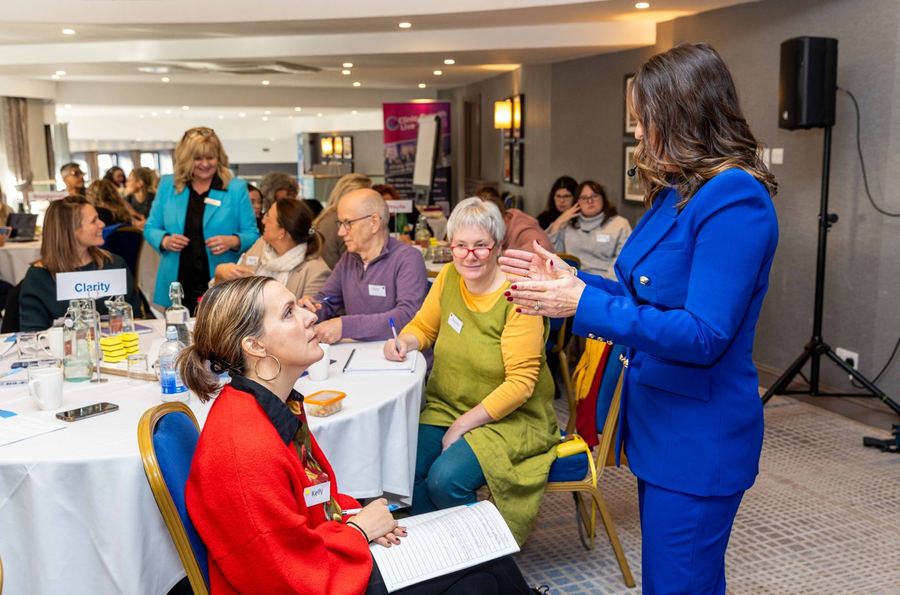 Thrive members and partners at a live event